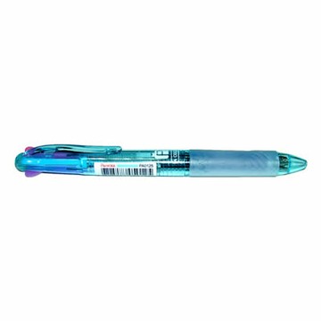 【文具通】Penrote 筆樂 NO.PA0125 4色原子筆透明藍桿 A1011660【APP滿額下單10%點數(單一帳號最高1500點)】8/31止