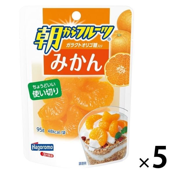 はごろもフーズパウチ 朝からフルーツ みかん 使い切り 95g 1セット（5個） はごろもフーズ