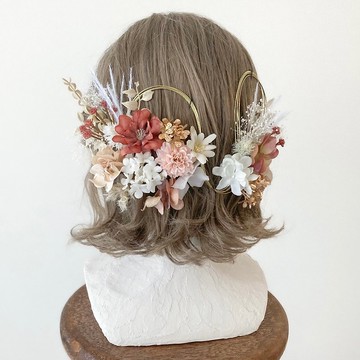 永不凋謝的花髮飾