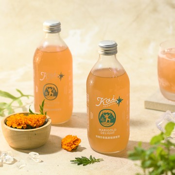 台灣 Kai Kombucha 有機芳香萬壽菊康普茶 6瓶裝