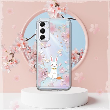 A15/A25/A26/A34/A35/A36/A55/A56 5G 雙料水晶殼-幸運兔YOU