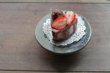 手拉坏夢幻奇異果高腳陶盤/蛋糕盤/點心盤/燭台/飾品盤