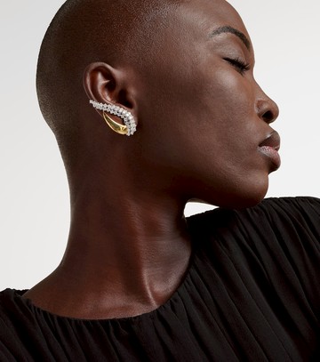 Yeprem Golden Strada 18kt gold earrings with diamonds