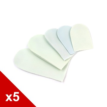 糊塗鞋匠 優質鞋材 E14 台灣製造 乳膠後跟墊 5雙