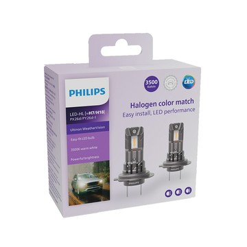 PHILIPS LED U2510恆星光直上升級型頭燈 黃白光3500K(兩入裝)公司貨