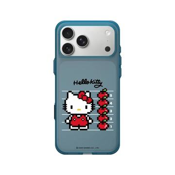 iPhone 17 Pro Max Clear (相機按鈕) 夜幕藍 - 三麗鷗-Hello Kitty - Pixel Art