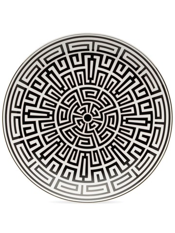 GINORI 1735 - Labirinto serving plate (31cm) - unisex - Porcelain - One Size - Black