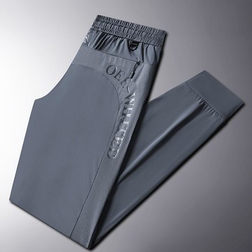 M-8XL 夏季男生長褲 大尺碼長褲 運動休閒印花直筒長褲 運動速乾長褲男