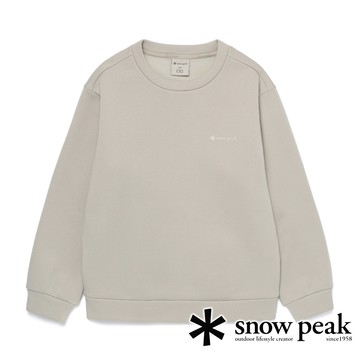 【日本 snow peak】童刷毛平紋針織圓領上衣『燕麥』WKF-HT83 戶外 露營 登山 健行 休閒 時尚 出國 旅遊 長袖 上衣