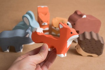 木製動物玩具套裝