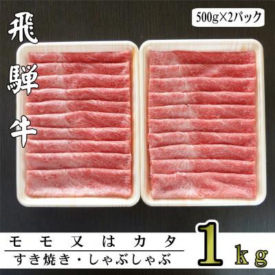 ふるさと納税 輪之内町 A5ランク飛騨牛赤身肉スライス1kg(モモ又はカタ)