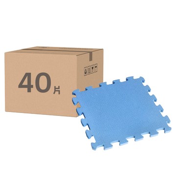 環保無毒防滑EVA巧拼地墊  32 x 32 x 1cm  藍色  3kg  Set 40片