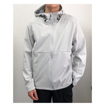 大廠訂單！機能防風防水戶外情侶山系連帽薄絨夾克軟殼沖鋒衣外套