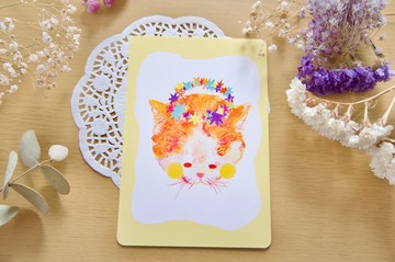 星輪貓咪明信片