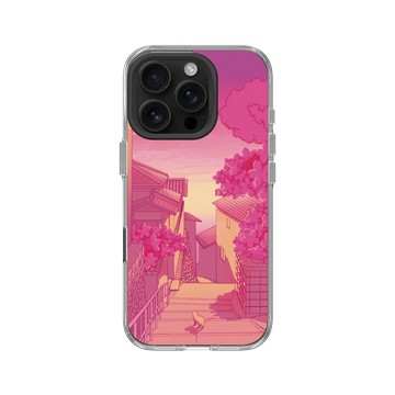 iPhone 16 Pro Clear Case（相機按鈕） 透明 - Denise Rashidi (Surudenise) - 櫻花貓咪