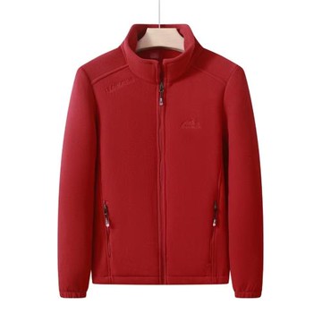 抓絨衣女秋冬保暖加厚衛衣上衣開衫沖鋒衣內膽立領雙面搖粒絨外套