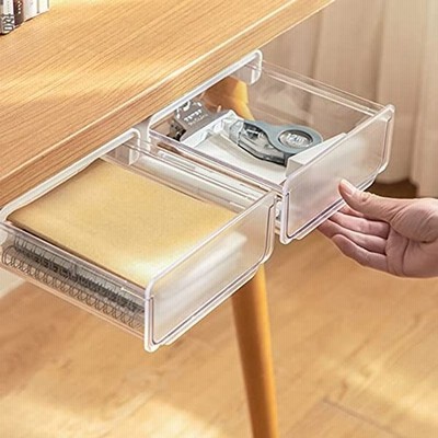 Tokeo 2個セットデスク下 収納ボックス 取り付けできる引き出し 収納ボックス 便利 机下収納 小物整理 事務用品 文房具アクセサリ 通販 Lineポイント最大get Lineショッピング