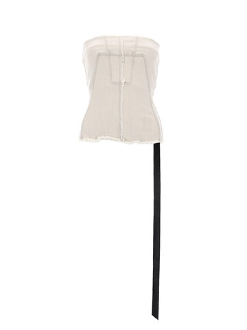 rick owens drkshdw denim bustier top