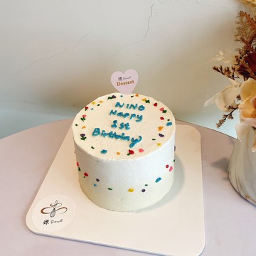 客製化蛋糕 題字蛋糕 小花 生日蛋糕 蛋糕 甜點 鑠甜點 紀念日