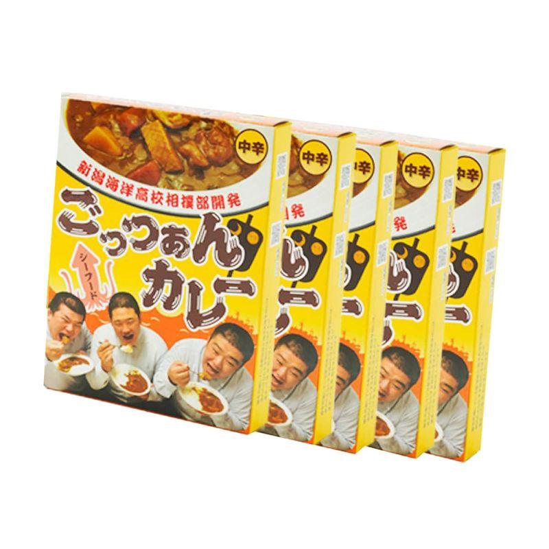 ごっつぁんカレー シーフード 中辛 5箱セット 180g×5 カレー レトルトカレー