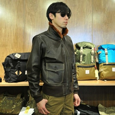 【美品】MORGAN モーガン レザージャケット フライト G-1 ブラウン MORGAN MEMPHIS BELLE（モーガン メンフィスベル）G-1 フライト