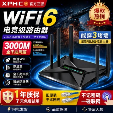 隔日達🔥電競路由器🔥路由器 WIFI分享器 千兆WiFi6路由器 千兆四核處理器 × 超強信號 × 超穩定連線 ×穿墻王