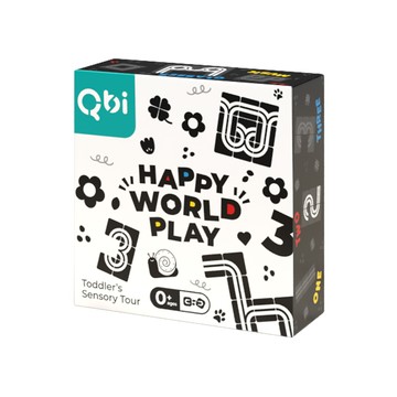 Qbi 益智軌道磁吸玩具 0歲 寶寶看世界：感官啟蒙組9pcs