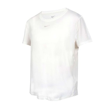 NIKE 女短袖T恤-吸濕排汗 運動 上衣 休閒 慢跑 FN2799-100 白