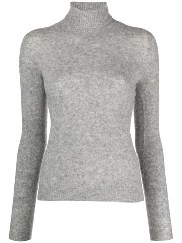 Roberto Collina - roll-neck slim-cut jumper - women - Cashmere/Polyester/Silk - L - Grey