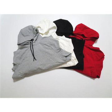 美式嘻哈街頭潮牌素款立體剪裁寬松彈力毛圈運動套頭連帽衫衛衣