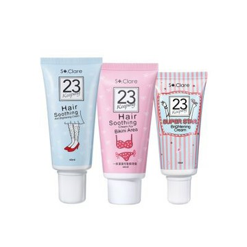 St.Clare聖克萊爾 私密順理霜60ml+毛髮順理霜60ml+腋下嫩白霜30ml(嫩白淨味升級款)