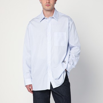 Striped cotton poplin shirt