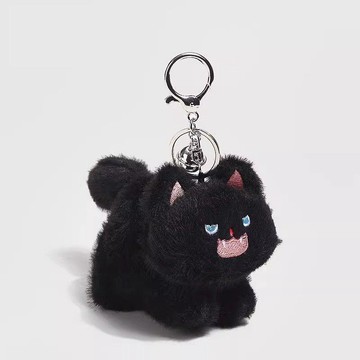 9247 人反覆入手🎊NEW ME奶兇炸毛可愛黑白貓咪毛絨公仔扣情侶包包掛件DYMB