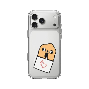 iPhone 17 Pro Max Clear Case（相機按鈕） 透明 - Godgwawa 變種吉娃娃 - 炸吉排