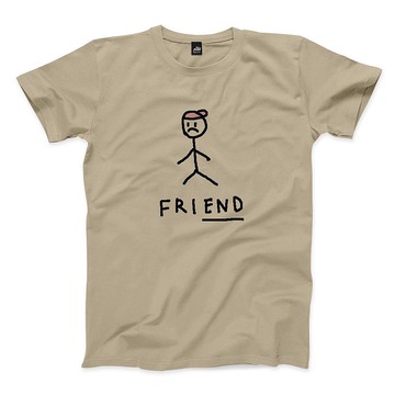 friEND - 卡其 - 中性版T恤