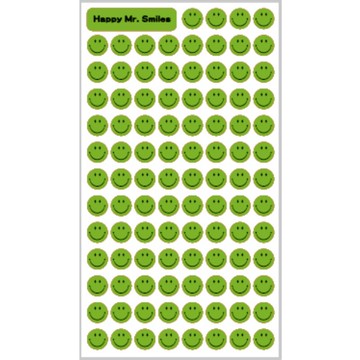 微笑貼紙G-螢光綠 墊腳石購物網