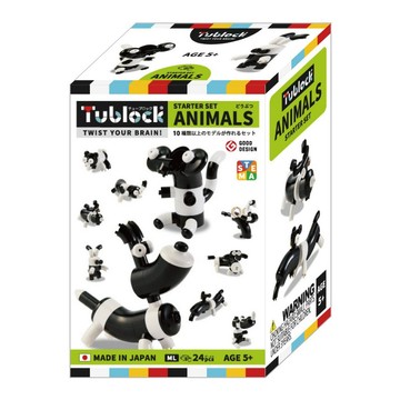 STEAM積木 日本【Tublock】益智水管積木 開創者系列-動物組