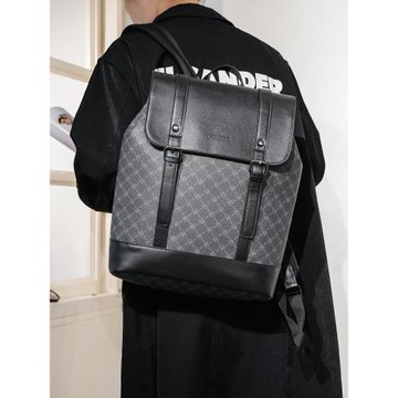 男士背包雙肩包歐美時尚格子背包 潮牌大容量旅行休閑電腦包2025