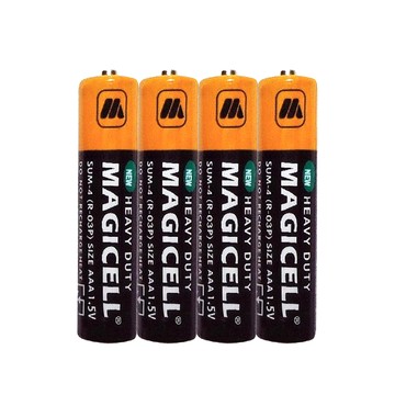[寶旺旺] 無敵強MAGICELL 4號AAA 碳鋅電池60入 收縮包(1.5V) 整盒