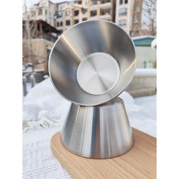 小怪獸18-10不銹鋼錐形沙拉碗加厚傳世單層蒸蛋碗水果撈碗吃飯碗