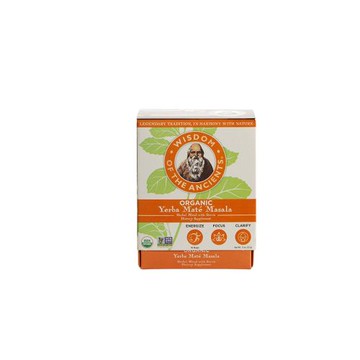 Organic Yerba Mate Masala 16 Bags by Wisdom Natural