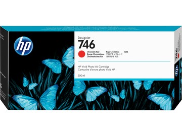 【領券優惠折300】HP NO.746 原廠紅色(CR)高容量墨水匣 P2V81A (300ml) For:HP Z6 / Z9