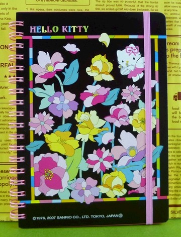 【震撼精品百貨】Hello Kitty 凱蒂貓~筆記本~豎琴~花【共1款】
