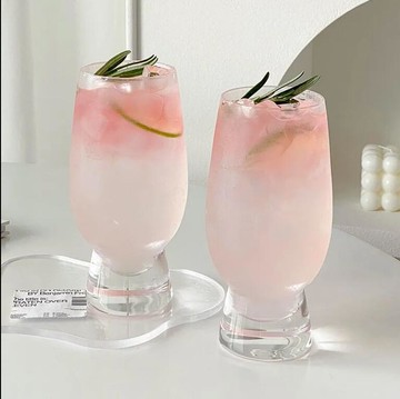 玻璃果茶杯夏天家用創意透明高顏值女冷飲料喝水果汁啤酒杯子【繁星小鎮】P