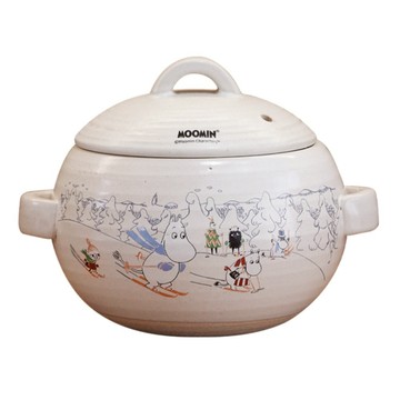 ONE TWO POT 萬土燒 嚕嚕米 MOOMIN 日式球釜多功能燉煮砂鍋 冰雪節 2L  22.6cm  1個
