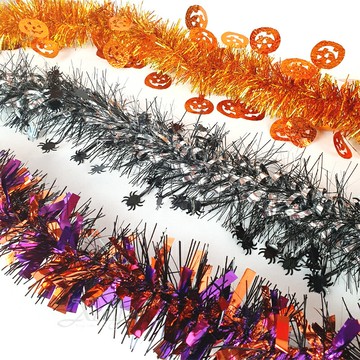 萬聖節 彩條，萬聖佈置/萬聖節彩帶/金蔥條/櫥窗佈置/鬼屋裝飾/變裝派對/萬聖造型/龍柱彩條，X射線【W440801】
