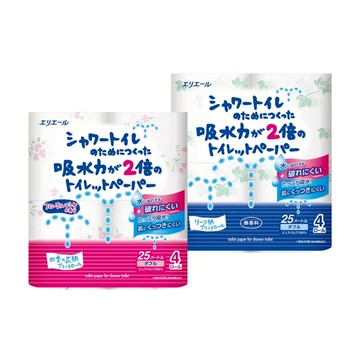 ★新品上市★日本大王 elleair溫水洗淨便座專用衛生紙(花香/無味)4捲/包 廁所 可溶水