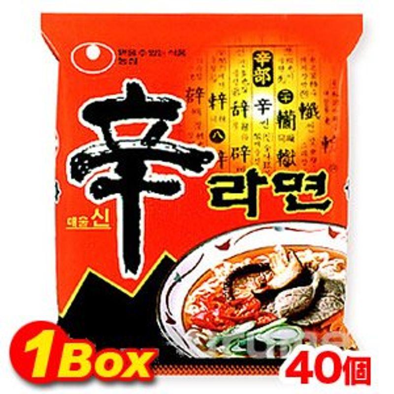 韓国ラーメンを代表する一品 あの辛さがたまらない 農心 辛ラーメン 1箱(40袋)