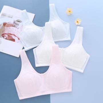 大碼學生胖內衣10-18歲薄款夾棉少女發育期初中高中文胸罩無鋼圈