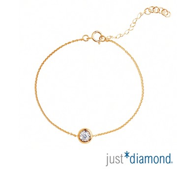 【Just Diamond】Dreamy系列 18K玫瑰金鑽石手鍊